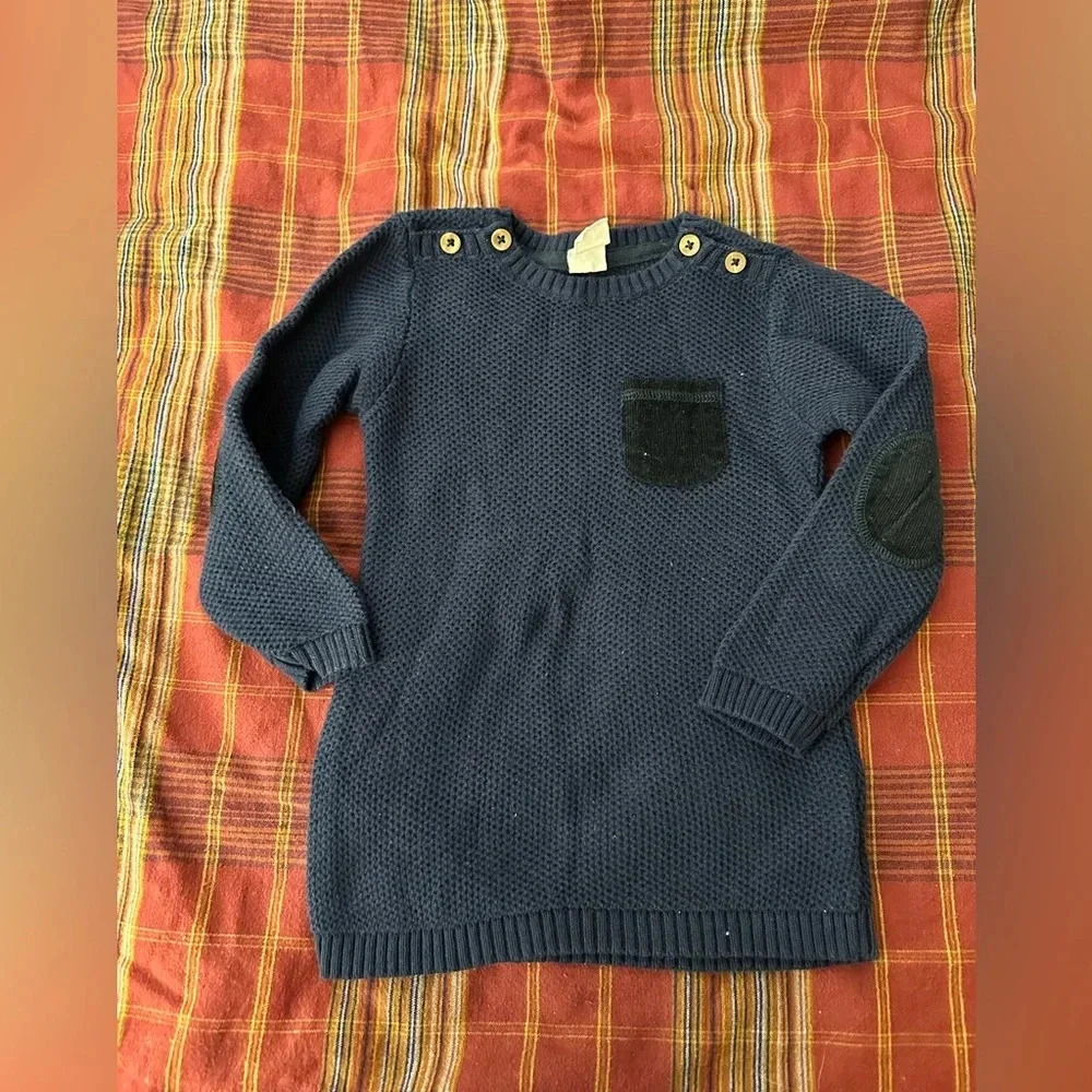 H&M 1-2t navy sweater